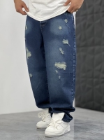بگ جین ZARA آبی زاپ کد 519 B