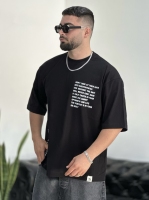 تیشرت پنبه Brand مشکی