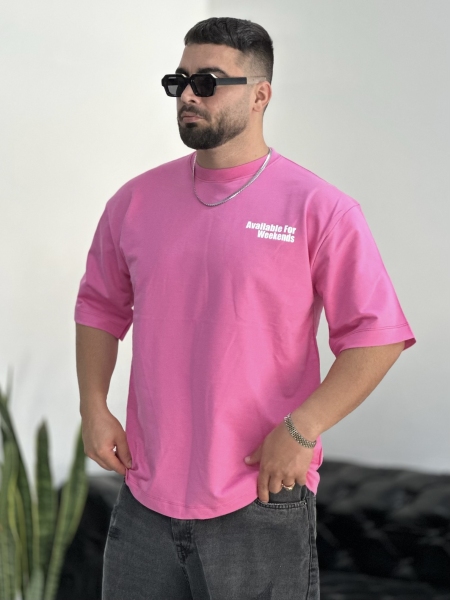 تیشرت 2نخ Weekend صورتی