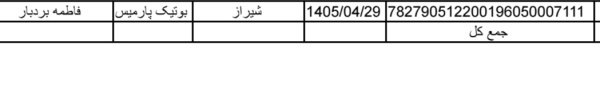 رسید مرسولات پستی ارسال شده